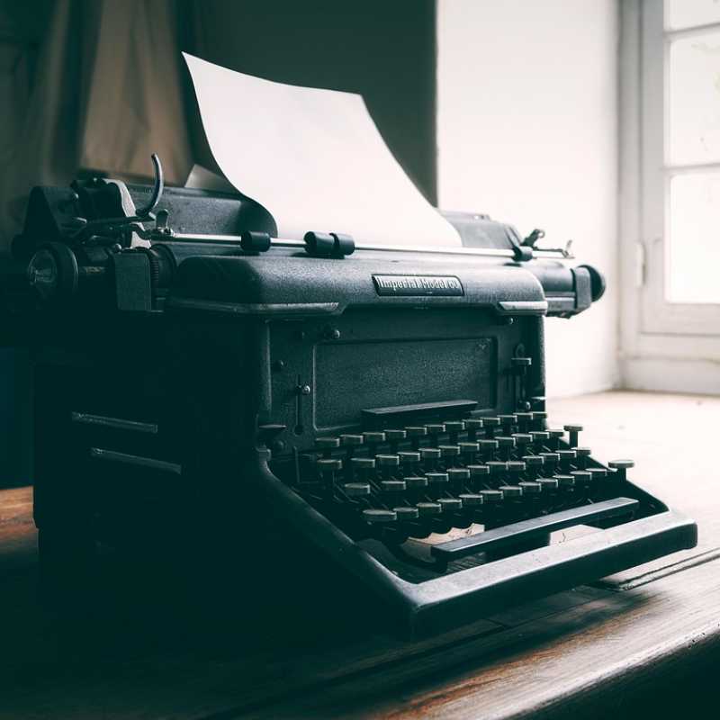Classic typewriter: imagine Hemingway tapping away, writing his novel, working on his masterpiece.